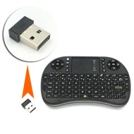 I8/ Telecomandă cu tastatură și touchpad mouse wireless 2,4 GHz 